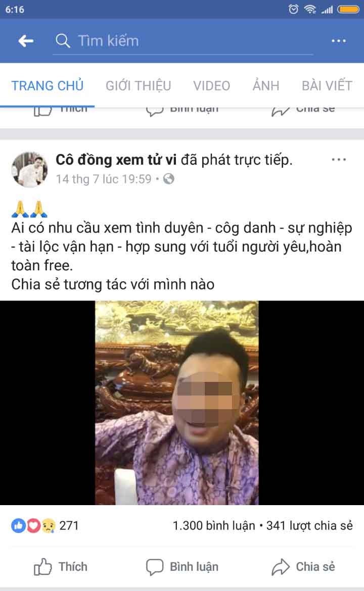 Loạn bói toán, mê tín trên facebook