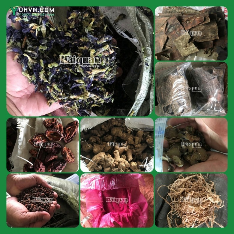 Dưới đây là hình ảnh một số loại thảo dược trong lô hàng vi phạm.
