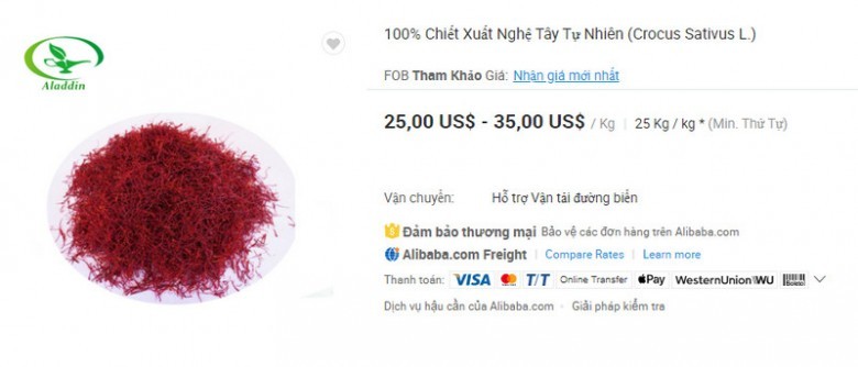 Dưới đây là một số thông tin hình ảnh chi tiết cũng như địa chỉ để bạn có thể mua Nhụy hoa nghệ tây siêu rẻ mua bao nhiêu cũng có
