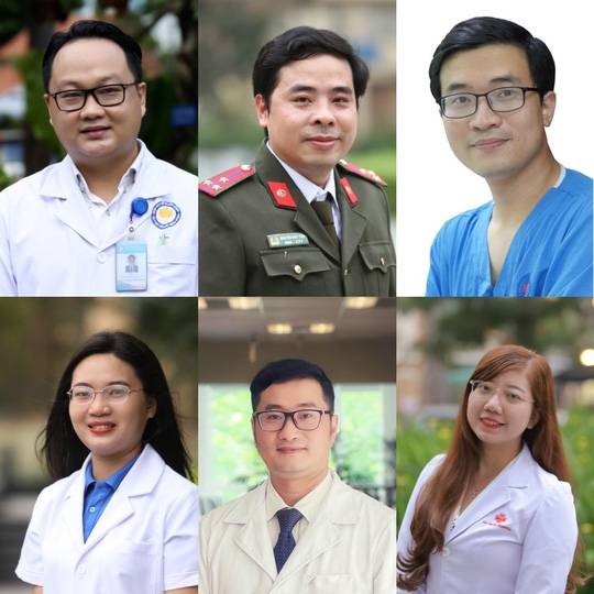 Danh sách 10 gương mặt "Thầy thuốc trẻ Việt Nam tiêu biểu" năm 2021 gồm: