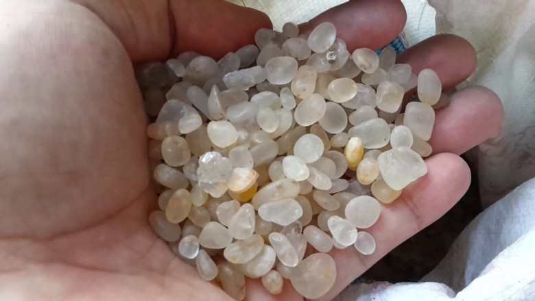 Đá Topaz trắng thô, làm phong thủy