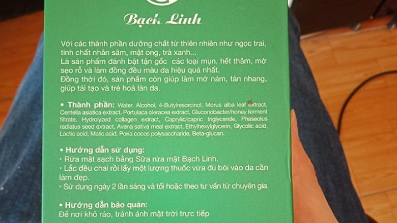 Mỹ phẩm Bạch Linh quảng cáo mỹ phẩm như thuốc, đánh lừa người tiêu dùng?