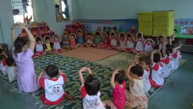 Niềm vui của cô giáo mầm non