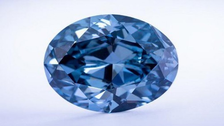 Ra mắt viên kim cương xanh hiếm có tuổi từ 1 tỉ - 3 tỉ năm khi núi lửa hoạt động mạnh nhất