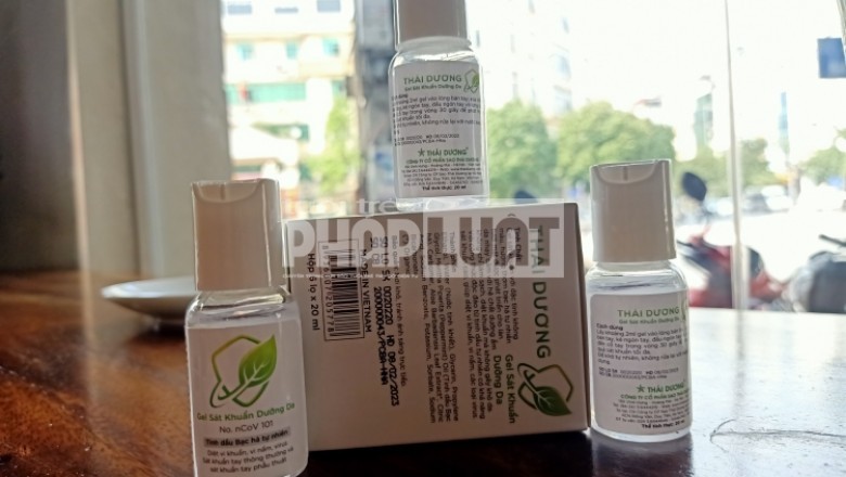 Gel sát khuẩn dưỡng da Thái Dương bị thu hồi phiếu công bố nhưng vẫn bán trên thị trường