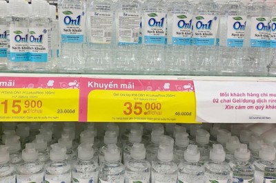 Nhập nhèm sản phẩm gel rửa tay khô sạch khuẩn 99,9%