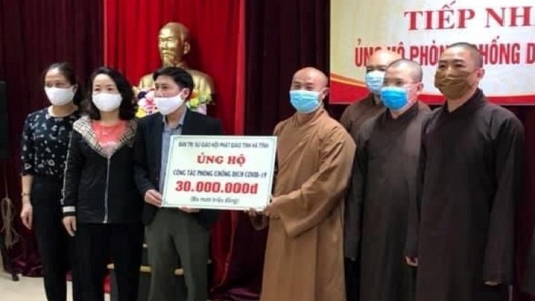 Phật giáo Hà Tĩnh chung tay chống dịch Covid-19
