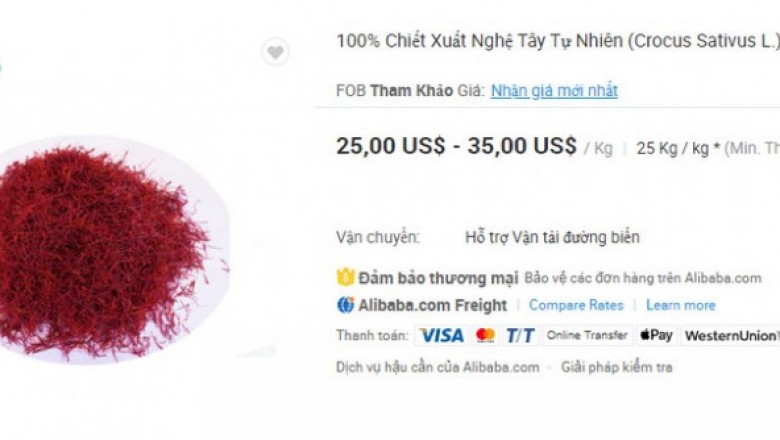 Gia vị đắt như vàng cũng cho làm xà phòng nhụy nghệ tây nhìn giá bán nhiều người sốc nặng