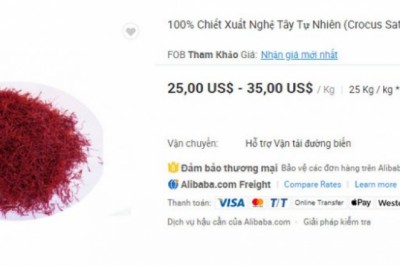 Gia vị đắt như vàng cũng cho làm xà phòng nhụy nghệ tây nhìn giá bán nhiều người sốc nặng