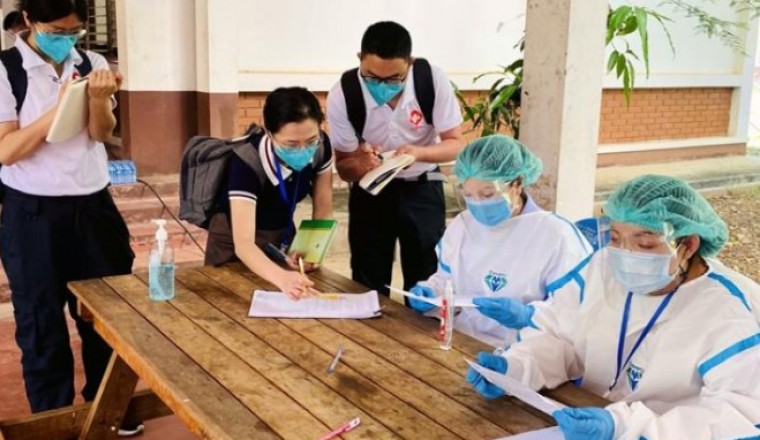 Số ca nhiễm mới COVID-19 trong cộng đồng tại Lào tăng vọt