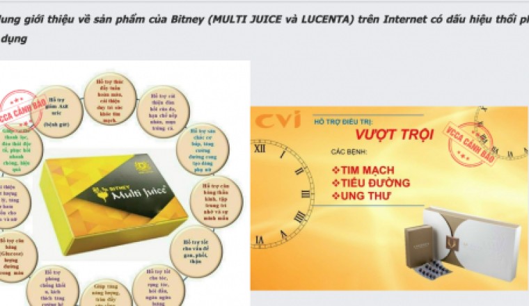 Cảnh bảo lừa đảo Kinh doanh đa cấp không giấy phép liên quan tới sản phẩm Multi Juice và Lucenta