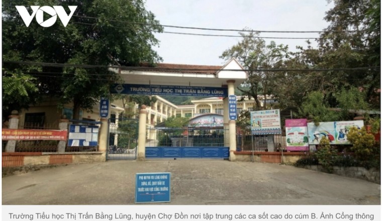 Hàng trăm học sinh ở Bắc Kạn nghỉ học do sốt cao