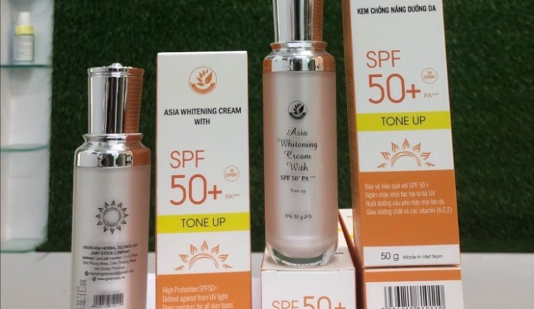 Đình chỉ, thu hồi toàn quốc kem chống nắng Asia Whitening Cream With kém chất lượng