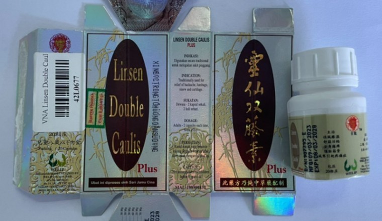 Phát hiện sản phẩm Linsen Double Caulis không rõ xuất xứ, trộn trái phép tân dược
